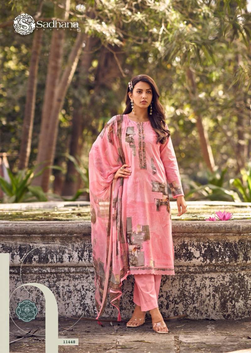 Arnisa By Sadhana Lawn Cotton Digital Printed Dress Material Wholesale Market In Surat